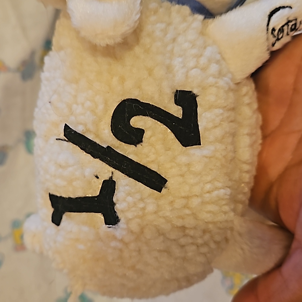 Vintage Serta 1/2 Sheep Plushy - Picture 4 of 7